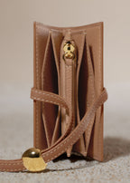 PLNE - Kayé Card Holder - Textured Duo Camel-4