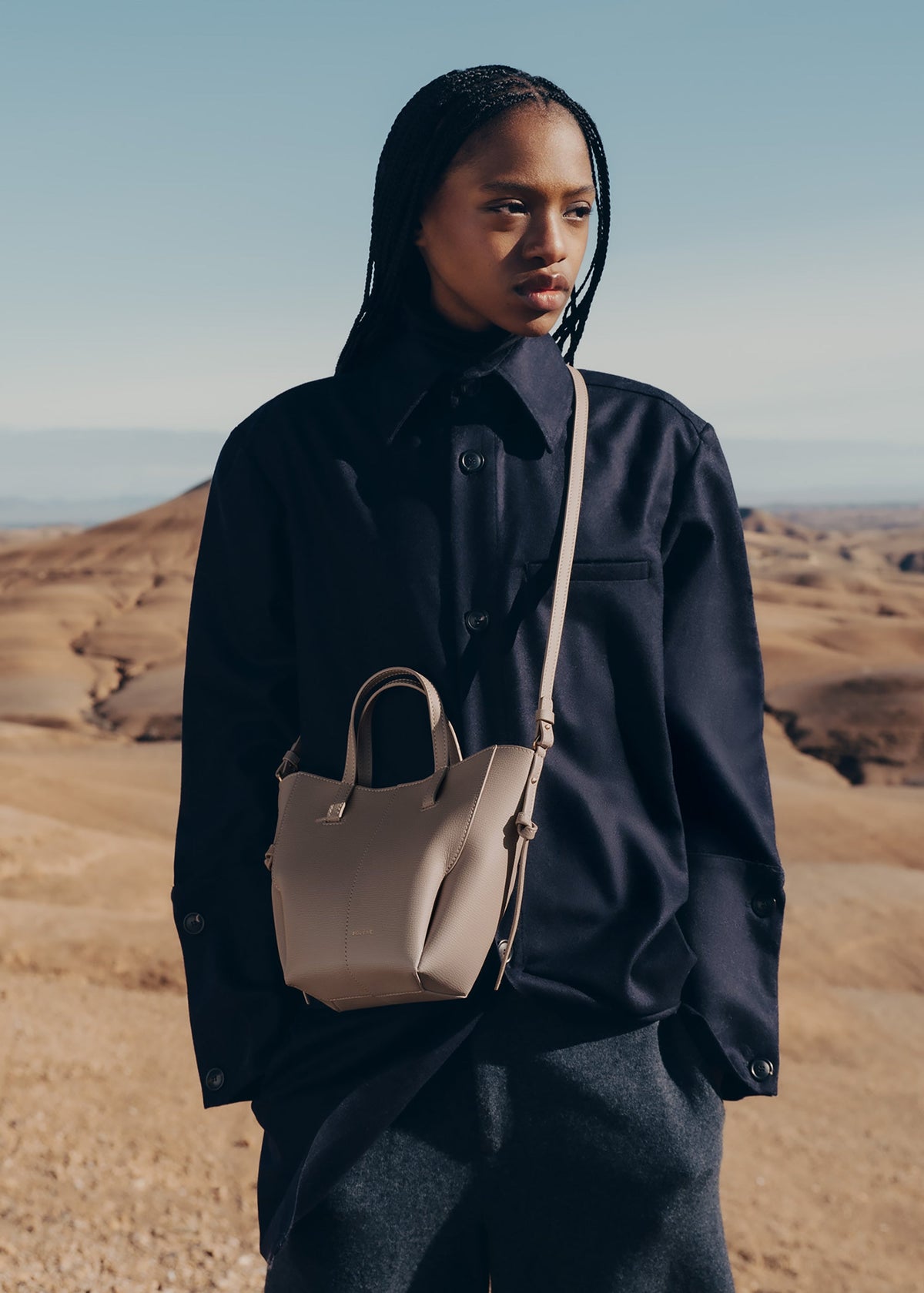 PLNE - Cyme Tote Nano - Textured Taupe