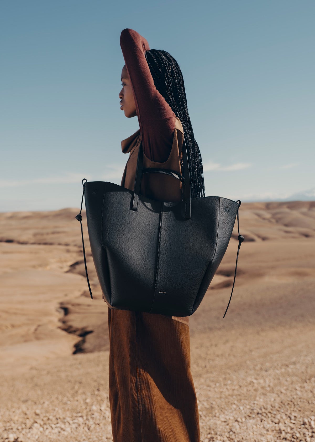 PLNE - Cyme Tote - Textured Black-1