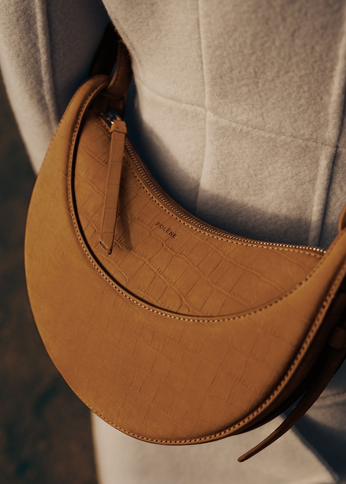 PLNE - Numéro Dix - Crocodile Nubuck Cinnamon-3