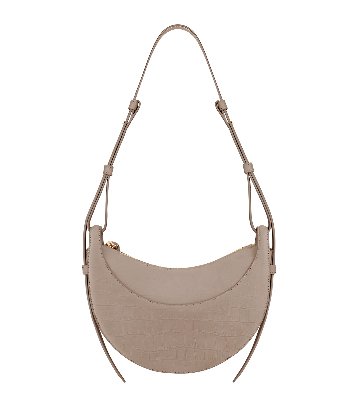 PLNE - Numéro Dix - Crocodile Nubuck Taupe-0