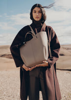 PLNE - Cyme Tote - Textured Taupe-1