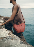 PLNE - Cyme Tote Nano - Textured Terracotta-2