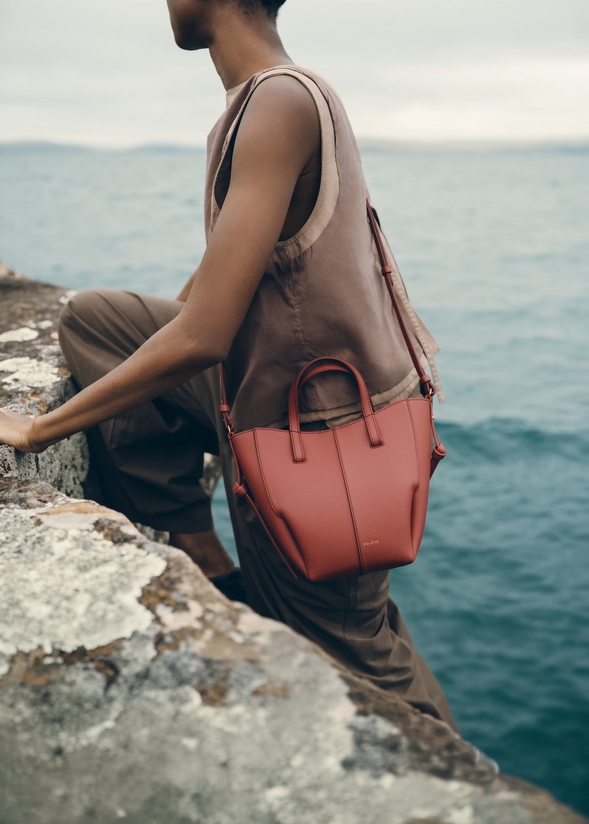 PLNE - Cyme Tote Nano - Textured Terracotta-2