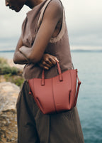 PLNE - Cyme Tote Nano - Textured Terracotta-3