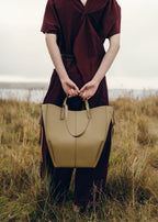 PLNE - Cyme Tote - Textured Smoky Olive-4