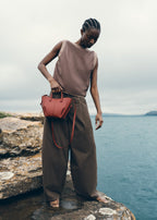 PLNE - Cyme Tote Nano - Textured Terracotta-1