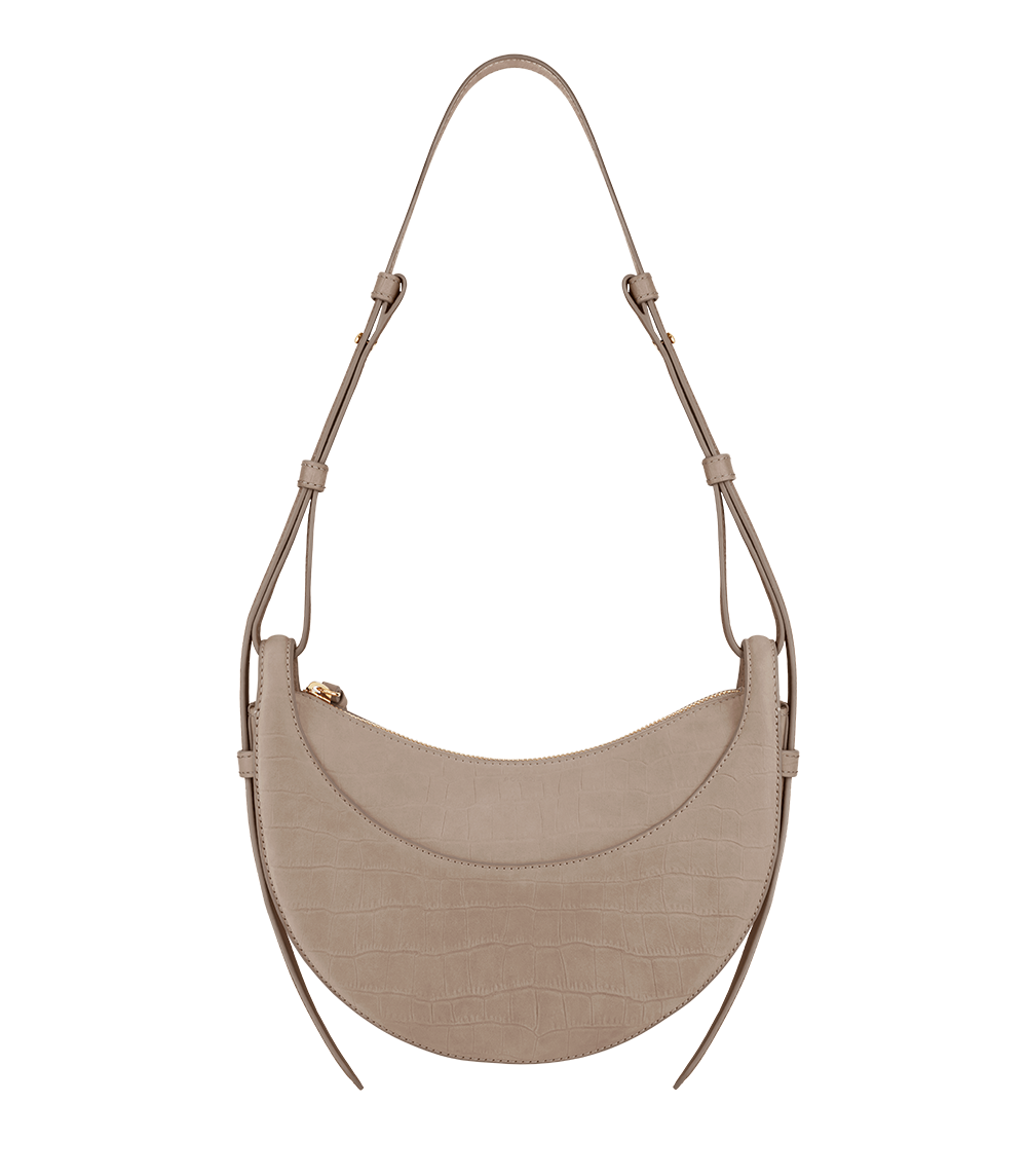 PLNE - Numéro Dix - Crocodile Nubuck Taupe